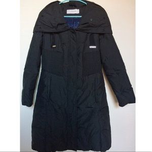 T TAHARI Women's Black Puffer Coat